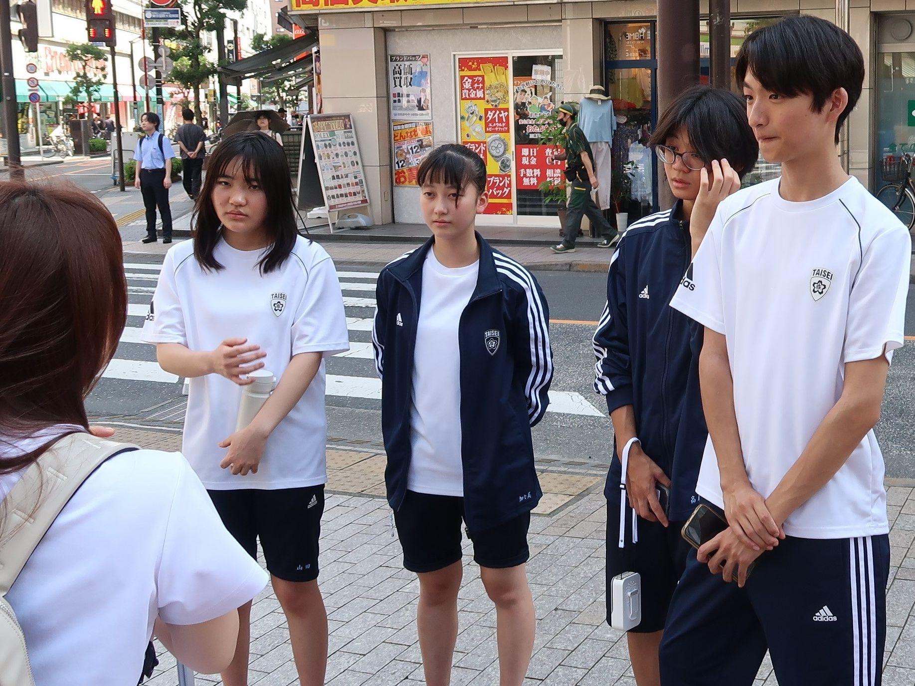  街でインタビュー、壁の高さと達成感　大成高校の「SDGsコース」